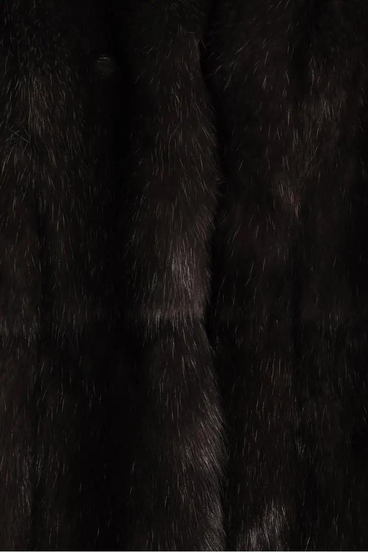 Шуба из баргузинского соболя черного цвета - фото 7