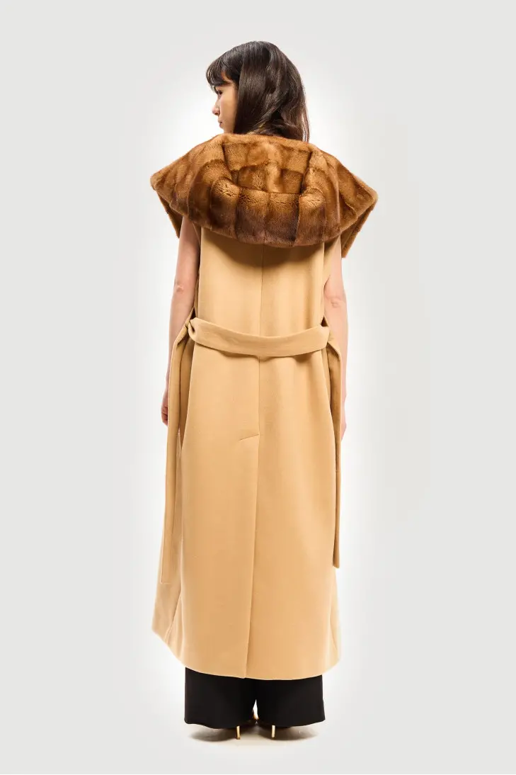 Жилет из кашемира Loropiana и стриженной норки в пол - фото 3